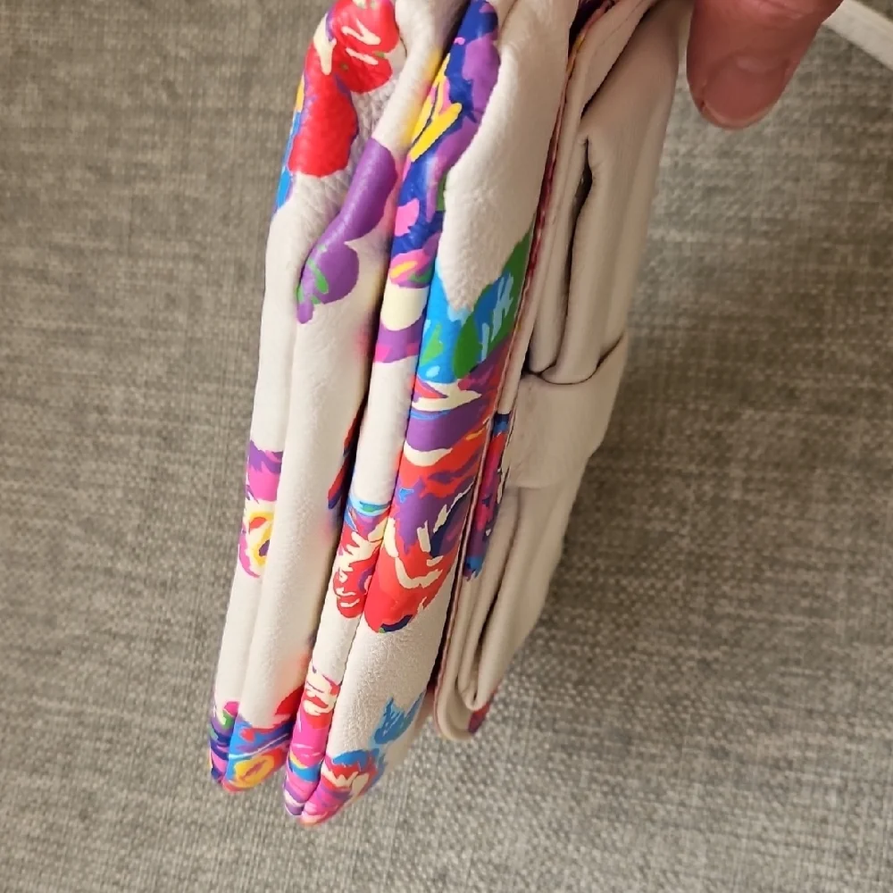 Betsey Johnson Cream and Multicolor Floral Crossbody Bag - Picture 9 of 14